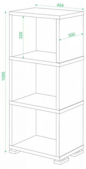 Стеллаж-колонка Домино Лайт СБ-15/3 в Ревде - revda.mebel24.online | фото 2