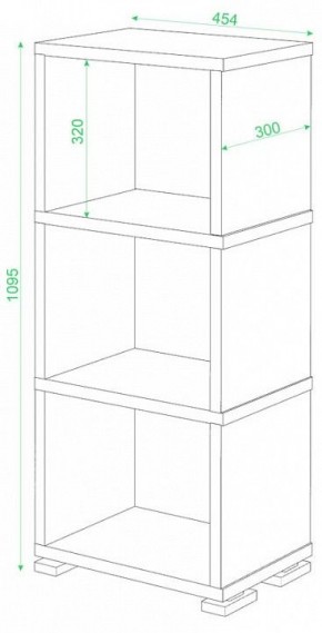 Стеллаж-колонка Домино СБ-15/3 в Ревде - revda.mebel24.online | фото 2