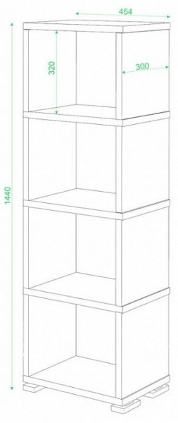 Стеллаж-колонка Домино СБ-15/4 в Ревде - revda.mebel24.online | фото 3