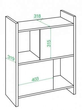 Стеллаж комбинированный Домино Лайт СТЛ-3Н в Ревде - revda.mebel24.online | фото 2