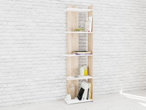 Стеллаж Ромео-7 Дуб сонома/Белый в Ревде - revda.mebel24.online | фото