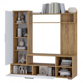 Гостиная Евро 2 (крафт/белый) в Ревде - revda.mebel24.online | фото 2