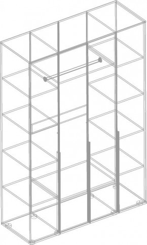СТИЛ Шкаф 4-ств с зеркалом 1400 в Ревде - revda.mebel24.online | фото 2