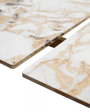 Стол ACERRA NEW 160 GLOSS GRAND JADE SOLID CERAMIC/ каркас цвета шампань, ®DISAUR в Ревде - revda.mebel24.online | фото 8