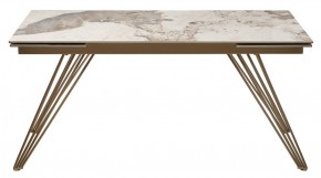 Стол ACERRA NEW 160 GLOSS LUXURY PANDORA SOLID CERAMIC/ каркас цвета шампань, ®DISAUR в Ревде - revda.mebel24.online | фото 11