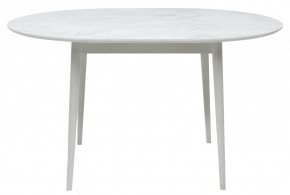 Стол BOLERO 105 см Жемчужный Перито (Белый Мрамор), HPL / Белый М-City в Ревде - revda.mebel24.online | фото 11
