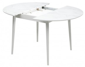Стол BOLERO 105 см Жемчужный Перито (Белый Мрамор), HPL / Белый М-City в Ревде - revda.mebel24.online | фото 8
