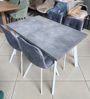 Стол BRICK M 140 Бетон Портленд/ Белый М-City в Ревде - revda.mebel24.online | фото 2
