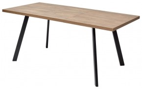 Стол BRICK M 140 Дуб Канзас/ Черный М-City в Ревде - revda.mebel24.online | фото 1