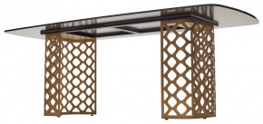 Стол CHIAVARI 220 KL-188 Контрастный мрамор матовый, итальянская керамика / Шампань, ®DISAUR в Ревде - revda.mebel24.online | фото 5