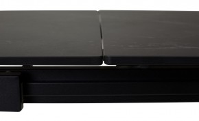 Стол CORNER 120 MATT BLACK MARBLE SOLID CERAMIC / BLACK, ®DISAUR в Ревде - revda.mebel24.online | фото 1