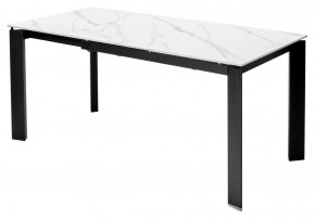 Стол CORNER 120 MATT WHITE MARBLE SOLID CERAMIC / BLACK, ®DISAUR в Ревде - revda.mebel24.online | фото 6