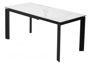 Стол CORNER 120 MATTE STATUARIO Белый мрамор матовый керамика, стекло/ черный каркас, ®DISAUR в Ревде - revda.mebel24.online | фото 6