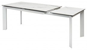 Стол CREMONA 140 MATTE STATUARIO Белый мрамор матовый, керамика/ белый каркас, ®DISAUR в Ревде - revda.mebel24.online | фото 6