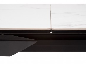 Стол CREMONA 140 MATTE STATUARIO Белый мрамор матовый, керамика/ черный каркас, ®DISAUR в Ревде - revda.mebel24.online | фото 4