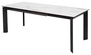 Стол CREMONA 140 MATTE STATUARIO Белый мрамор матовый, керамика/ черный каркас, ®DISAUR в Ревде - revda.mebel24.online | фото 5