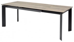 Стол CREMONA 180 KL-61 Под дерево, итальянская керамика / черный каркас, ®DISAUR в Ревде - revda.mebel24.online | фото 1