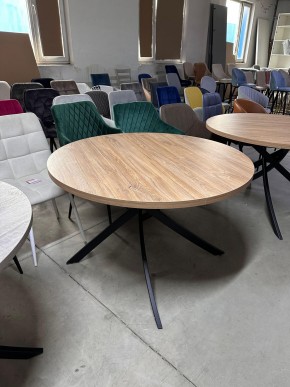 Стол ДАРИО D100 Дуб Канзас / Черный каркас М-City в Ревде - revda.mebel24.online | фото 9
