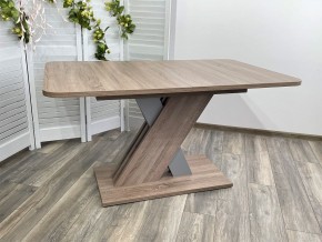 Стол EXEL 140 Дуб Трюфель/ Алюминий М-City в Ревде - revda.mebel24.online | фото 4