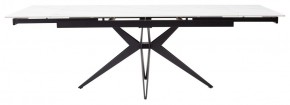 Стол FORIO 160 MATT WHITE MARBLE SOLID CERAMIC / BLACK, ®DISAUR в Ревде - revda.mebel24.online | фото 2