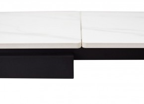 Стол FORIO 160 MATT WHITE MARBLE SOLID CERAMIC / BLACK, ®DISAUR в Ревде - revda.mebel24.online | фото 3