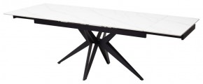 Стол FORIO 160 MATT WHITE MARBLE SOLID CERAMIC / BLACK, ®DISAUR в Ревде - revda.mebel24.online | фото 5