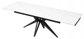 Стол FORIO 160 MATT WHITE MARBLE SOLID CERAMIC / BLACK, ®DISAUR в Ревде - revda.mebel24.online | фото 6