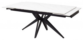 Стол FORIO 160 MATT WHITE MARBLE SOLID CERAMIC / BLACK, ®DISAUR в Ревде - revda.mebel24.online | фото 7