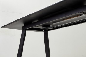 Стол Франк 180 БЕЛЫЙ МРАМОР, стекло / ЧЕРНЫЙ М-City в Ревде - revda.mebel24.online | фото 4