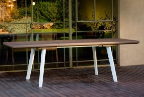 Стол Гармония раздвижной (Harmony Extendable) белый-капучино в Ревде - revda.mebel24.online | фото 2