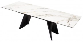 Стол IVAR 180 MARBLES KL-188 Контрастный мрамор, итальянская керамика, ®DISAUR в Ревде - revda.mebel24.online | фото 5