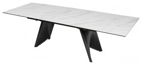 Стол IVAR 200 MARBLES KL-99 Белый мрамор, итальянская керамика, ®DISAUR в Ревде - revda.mebel24.online | фото 1