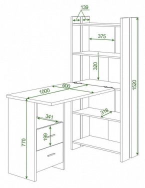 Стол компьютерный Домино Lite СТЛ-ОВ+С100Р в Ревде - revda.mebel24.online | фото 2