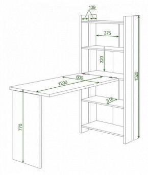 Стол компьютерный Домино Lite СТЛ-ОВ+С120Прям без тумбы в Ревде - revda.mebel24.online | фото 2