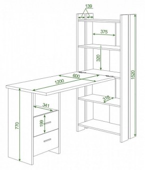 Стол компьютерный Домино Lite СТЛ-ОВ+С120Р в Ревде - revda.mebel24.online | фото 2