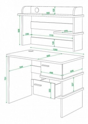 Стол компьютерный Домино нельсон СД-15 в Ревде - revda.mebel24.online | фото 3