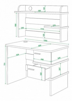 Стол компьютерный Домино нельсон СД-15 в Ревде - revda.mebel24.online | фото 3