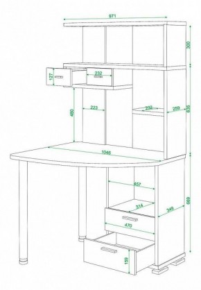 Стол компьютерный Домино нельсон СК-20 в Ревде - revda.mebel24.online | фото 5