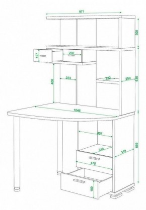 Стол компьютерный Домино нельсон СК-20 в Ревде - revda.mebel24.online | фото 5