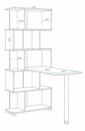 Стол компьютерный Домино нельсон СЛ-5СТ в Ревде - revda.mebel24.online | фото 2