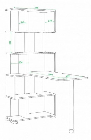 Стол компьютерный Домино нельсон СЛ-5СТ в Ревде - revda.mebel24.online | фото 3