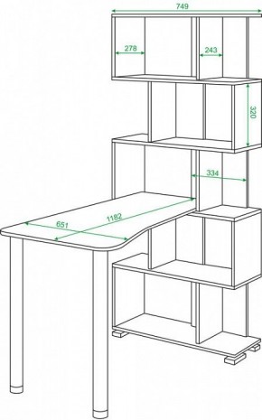 Стол компьютерный Домино нельсон СЛ-5СТ-2 в Ревде - revda.mebel24.online | фото 2
