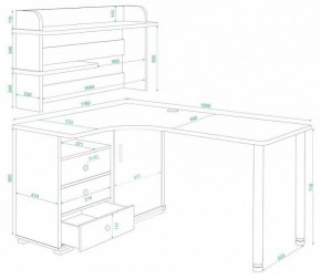 Стол компьютерный Домино нельсон СР-165М в Ревде - revda.mebel24.online | фото 2