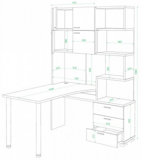 Стол компьютерный Домино нельсон СР-500М/140 в Ревде - revda.mebel24.online | фото 2