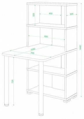Стол компьютерный Домино СБ-10М/4 в Ревде - revda.mebel24.online | фото 2