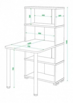 Стол компьютерный Домино СБ-10М4 в Ревде - revda.mebel24.online | фото 3