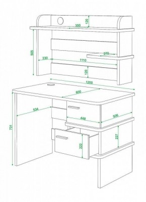 Стол компьютерный Домино СД-15 в Ревде - revda.mebel24.online | фото 3