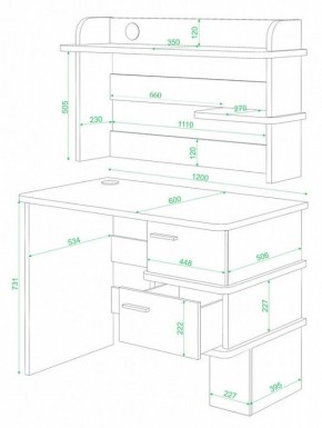 Стол компьютерный Домино СД-15 в Ревде - revda.mebel24.online | фото 2