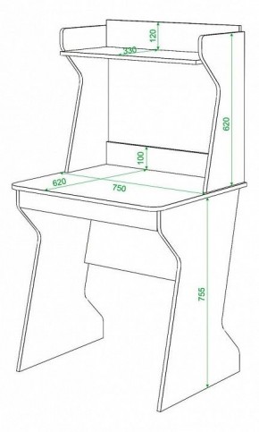 Стол компьютерный Домино СК-11 в Ревде - revda.mebel24.online | фото 3