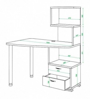 Стол компьютерный Домино СКМ-60 в Ревде - revda.mebel24.online | фото 5